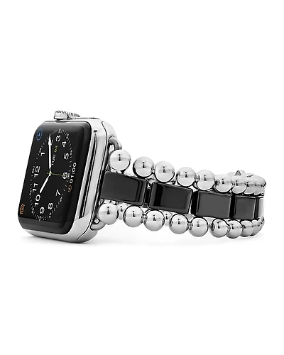 Lagos Smart Caviar Ceramic Apple Watch Bracelet