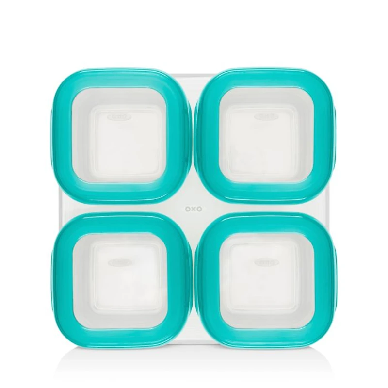Tot 4-Piece Baby Blocks Freezer Storage Containers