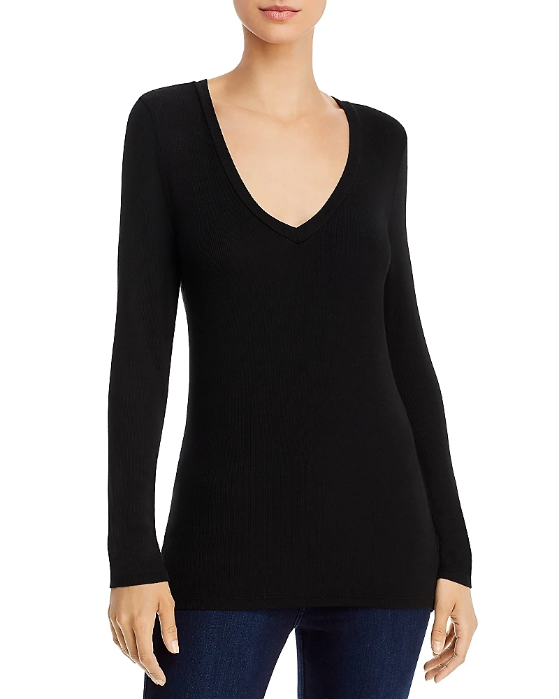 Splendid Valley Long-Sleeve V-Neck Tee