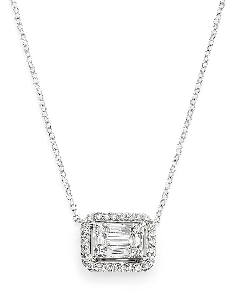 Bloomingdale's Fine Collection Diamond Mosaic Pendant Necklace