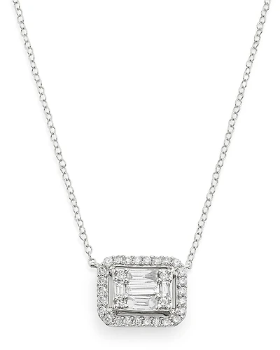Bloomingdale's Fine Collection Diamond Mosaic Pendant Necklace