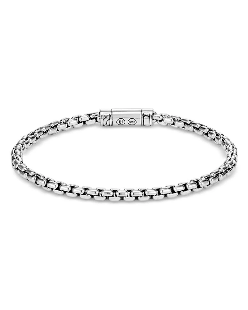 Sterling Silver Classic Chain Box Chain Bracelet