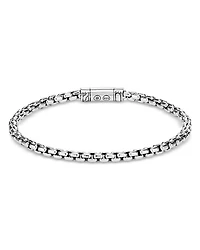 Sterling Silver Classic Chain Box Chain Bracelet