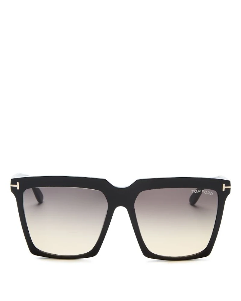 Sabrina Square Sunglasses, 58mm