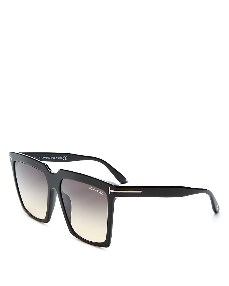 Tom Ford Sabrina Square Sunglasses, 58mm