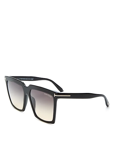 Tom Ford Sabrina Square Sunglasses, 58mm