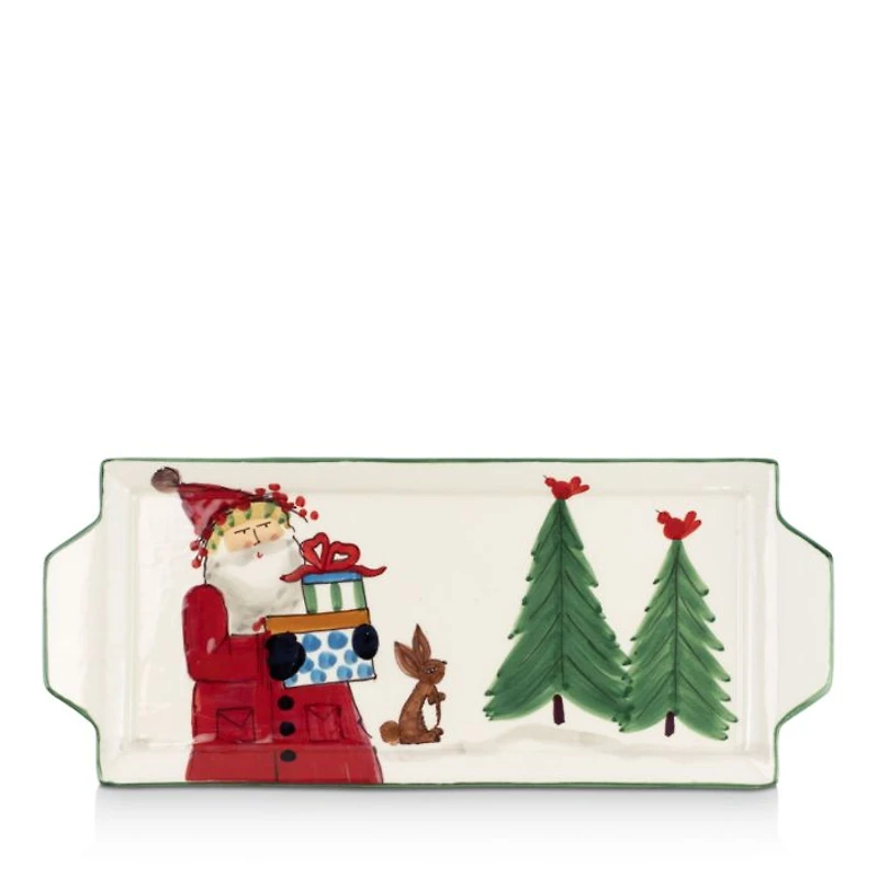 Old St. Nick Handled Rectangular Platter