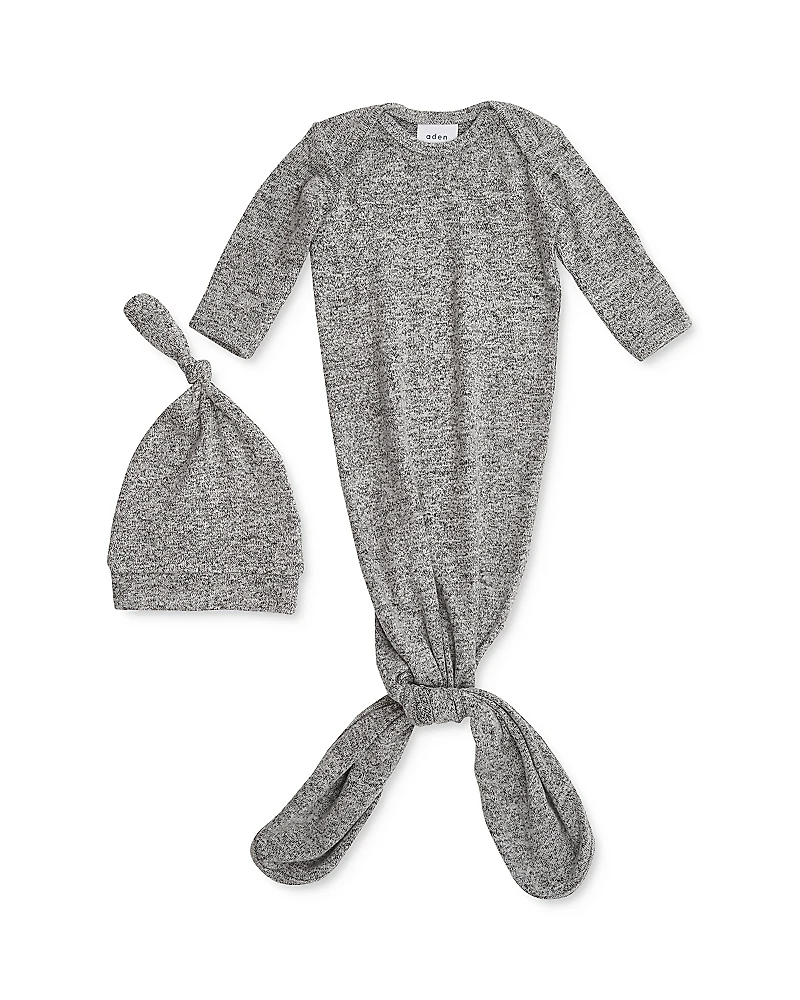 Aden and Anais Unisex Snuggle Knit Gown & Hat Set - Baby