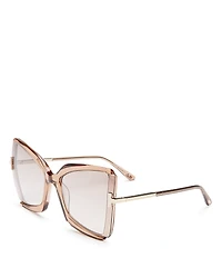 Tom Ford Gia Butterfly Sunglasses, 63mm