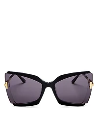 Gia Butterfly Sunglasses, 63mm