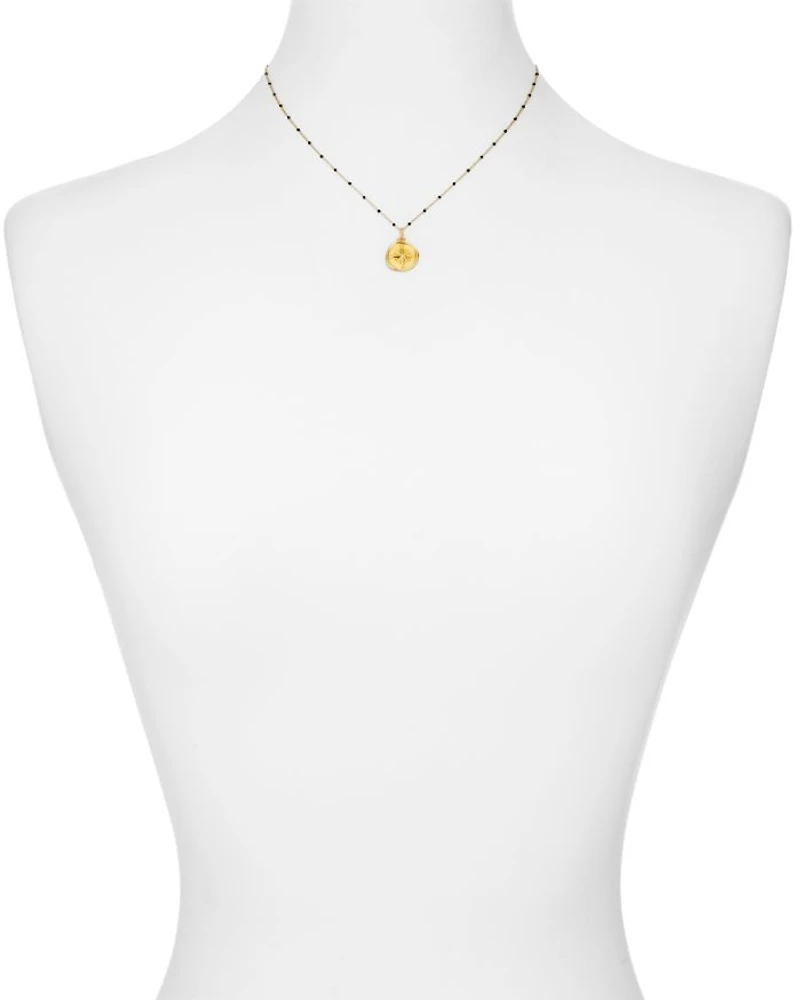 North Star Pendant Necklace in 18K Gold-Plated Sterling Silver, 16"-18"