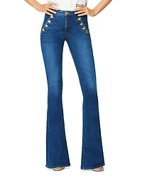 Ramy Brook Helena High Rise Flared Sailor Jeans