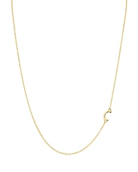Argento Vivo Asymmetrical Initial Necklace
