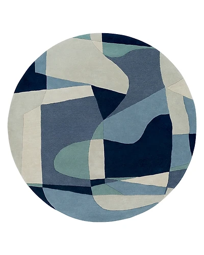 Livabliss Forum Fm-7195 Round Area Rug, 4' x 4'
