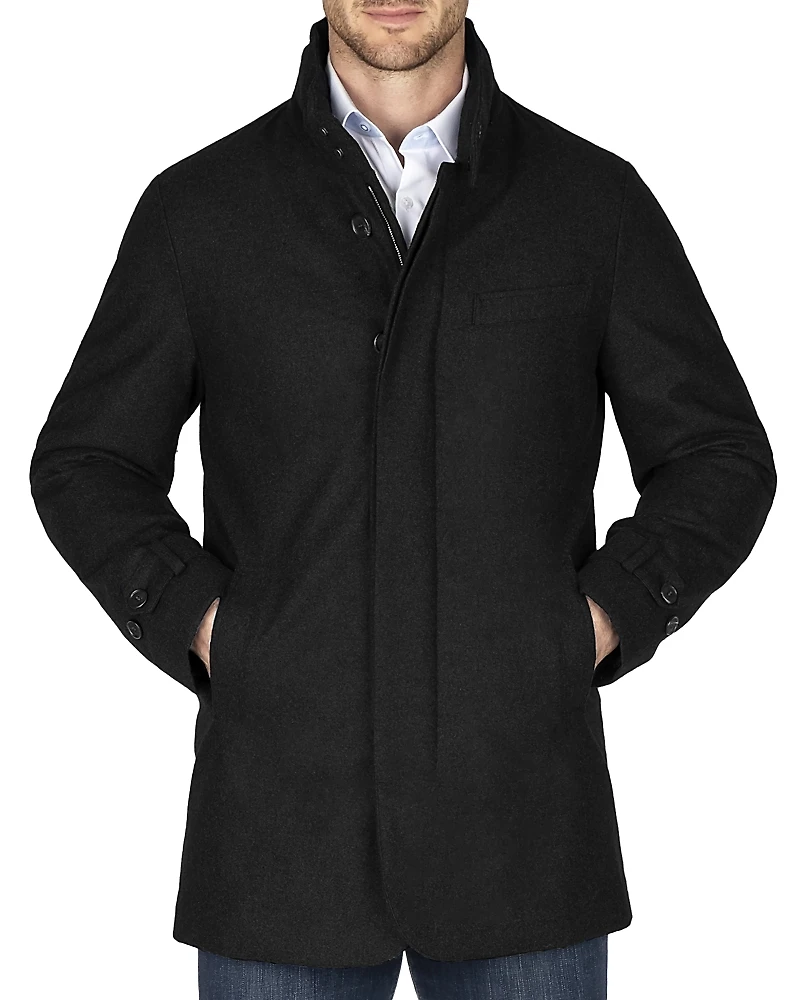 Norwegian Wool Stretch Down Filled Car Coat