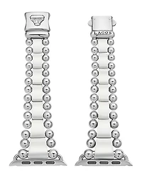 White Ceramic Smart Caviar Apple™ Watch Band, 38mm-42mm