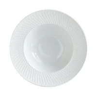 Bernardaud Twist White Collection Rim Soup Bowl
