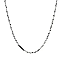 David Yurman Sterling Silver Small Double Box Chain Necklace