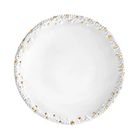 L'Objet Haas Mojave Dinner Plate with Gold Accents