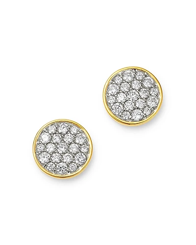 Bloomingdale's Fine Collection Diamond Pave Disc Stud Earrings