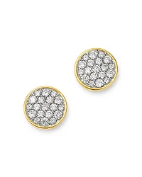 Bloomingdale's Fine Collection Diamond Pave Disc Stud Earrings