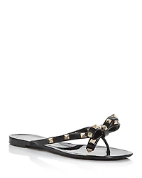 Valentino Garavani Women's Summer Rockstud Pvc Thong Sandals