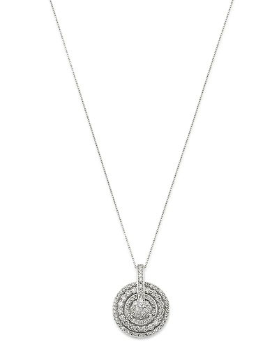 Bloomingdale's Fine Collection Diamond Round Cluster Pendant Necklace