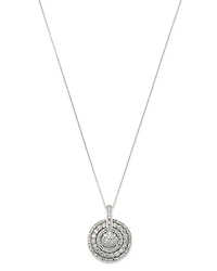 Bloomingdale's Fine Collection Diamond Round Cluster Pendant Necklace