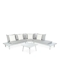 Safavieh Lansen 4-Piece Corner Indoor/Outdoor Living Set