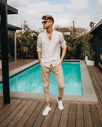 Chrono Tan Leather Strap & Gray Dial Chronograph, 45mm