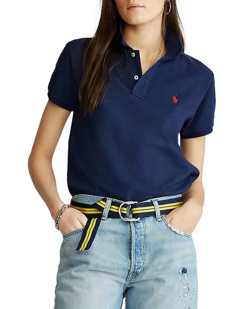 Classic-Fit Mesh Polo Shirt