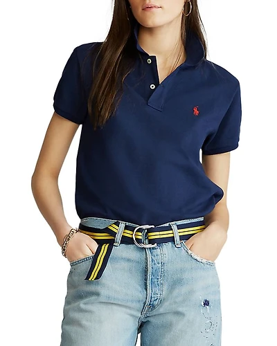 Classic-Fit Mesh Polo Shirt