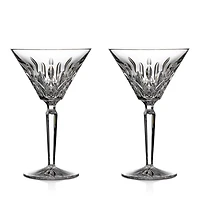 Lismore Crystal Martini Glass, Set of 2