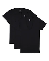 2(X)Ist Slim Fit Deep V-Neck Tee, Pack of 3