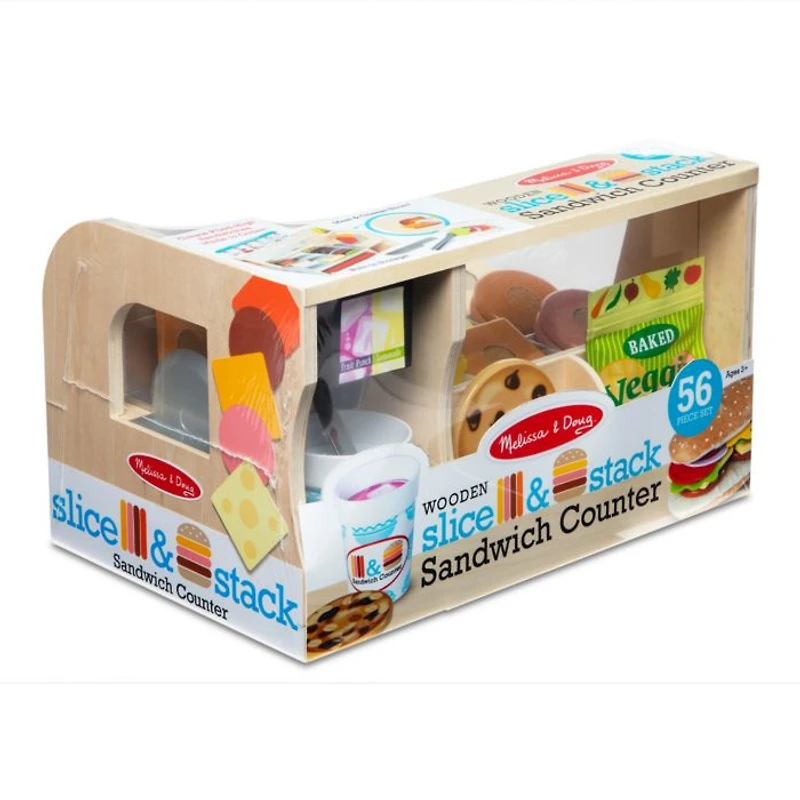 Slice & Stack Sandwich Counter Play Set - Ages 3-6