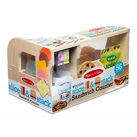 Slice & Stack Sandwich Counter Play Set - Ages 3-6