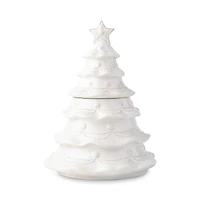 Berry & Thread Whitewash Christmas Tree Cookie Jar