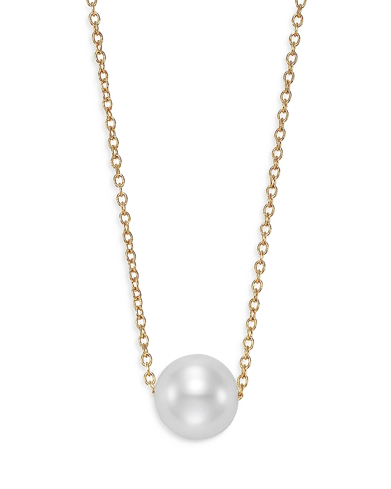 Bloomingdale's Fine Collection Cultured Freshwater Pearl Floating Pendant Necklace