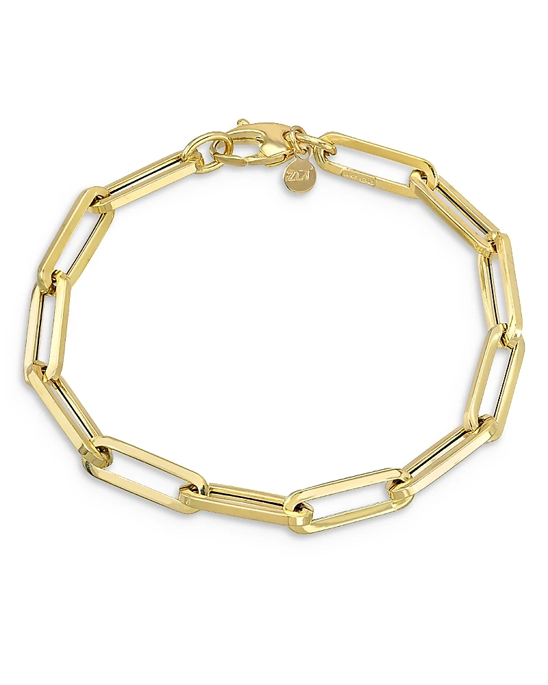 Zoe Lev 14K Yellow Gold Extra Large Paper Clip Chain Bracelet