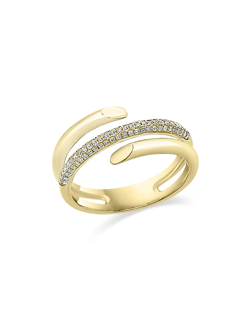Bloomingdale's Fine Collection Diamond Pave Wrap Statement Ring