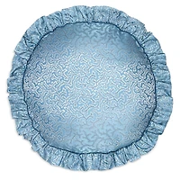 Gingerlily Coral Fern Round Decorative Pillow