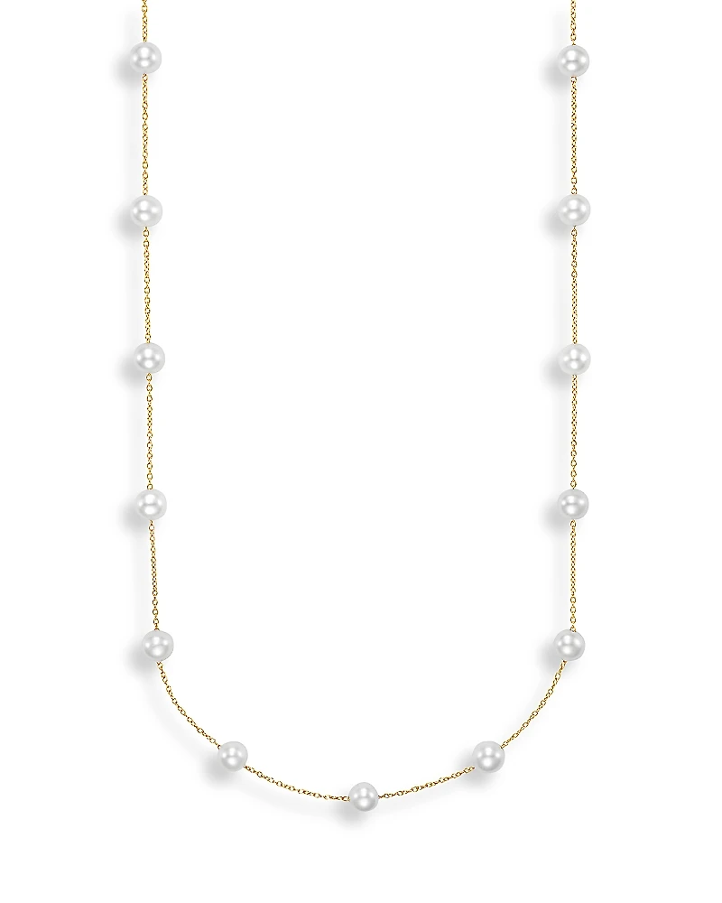 Bloomingdale's Fine Collection Cultured Freshwater Pearl Station Necklace
