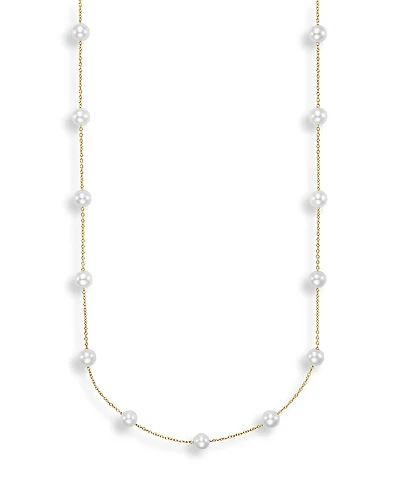 Bloomingdale's Fine Collection Cultured Freshwater Pearl Station Necklace