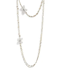 Pasquale Bruni 18K Yellow & White Gold Giardini Segreti Diamond Butterfly Long Statement Necklace, 40