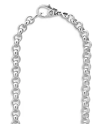 Sterling Silver Signature Caviar Station Necklace, 34"