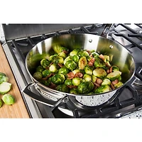 Contemporary 3 Ply  4.8 Quart Saute Pan with Lid