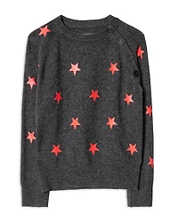 Zadig & Voltaire Girls' Ava Star Sweater - Little Kid, Big Kid