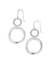 Ippolita Sterling Silver Stardust Diamond Medium Snowman Drop Earrings