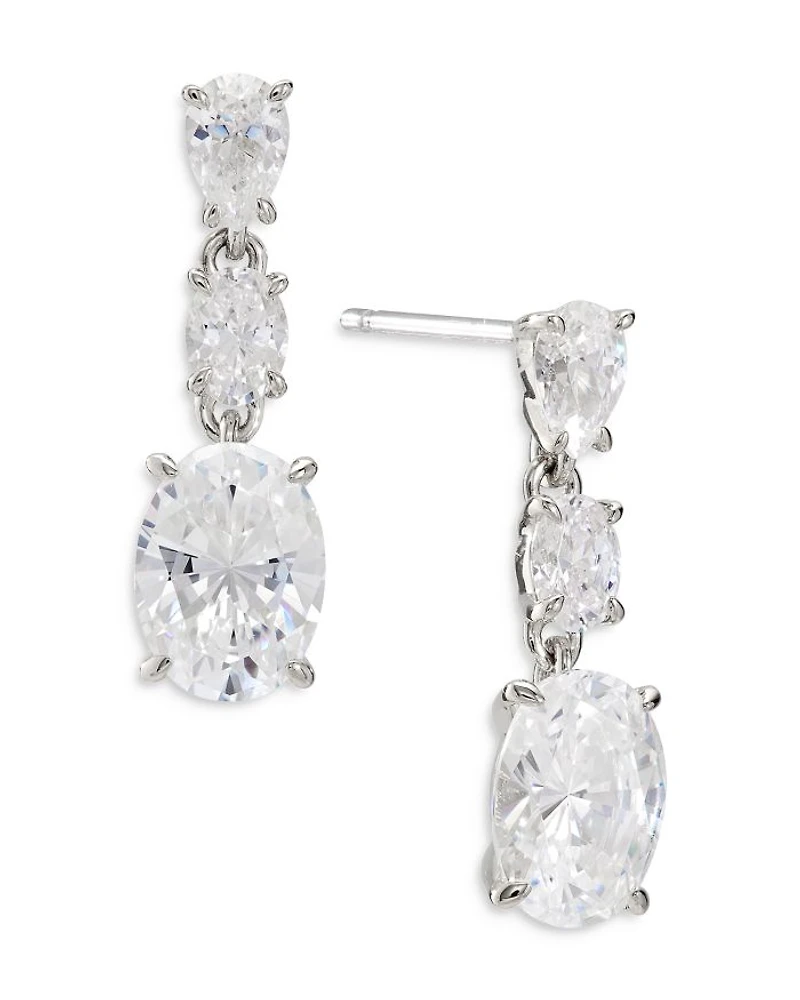 Emilia Cubic Zirconia Drop Earrings