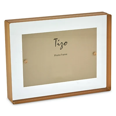 Tizo Lucite Bordered 4 x 6 Picture Frame
